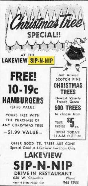 Sip-N-Nip - Nov 1968 Ad